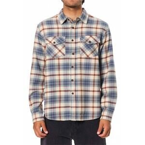 NEW KATIN sierra flannel shirt in dusty blue